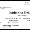 Roth Katharina 1934-2012 Todesanzeige